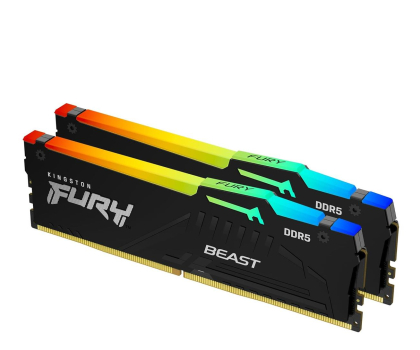 Pamięć RAM Kingston FURY 64GB (2x32GB) 6000MT/s CL30  Beast Black RGB